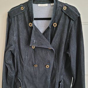 Coldwater Creek Denim Jean Jacket - Double breasted, wear as jacket or top